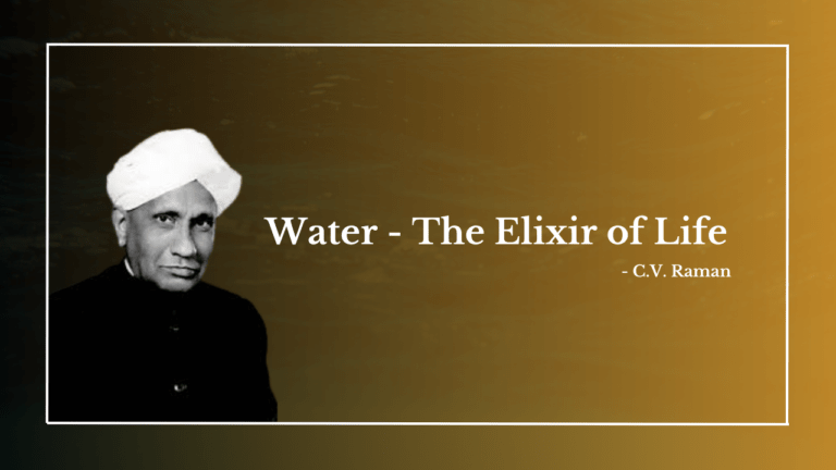 Water - The Elixir of Life