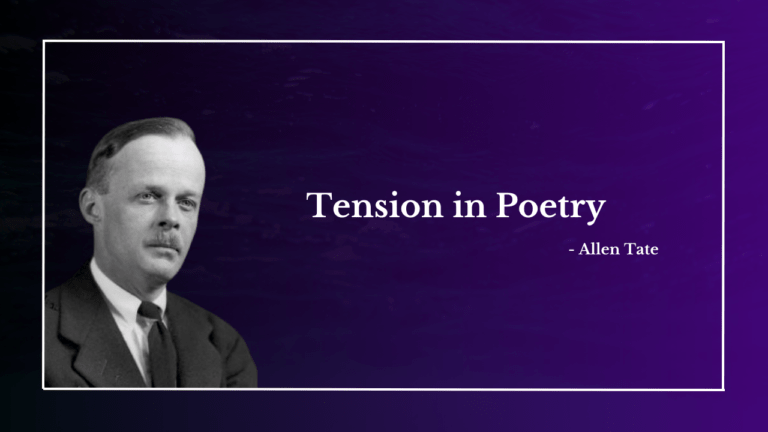 Tension in Poetry - Allen Tate