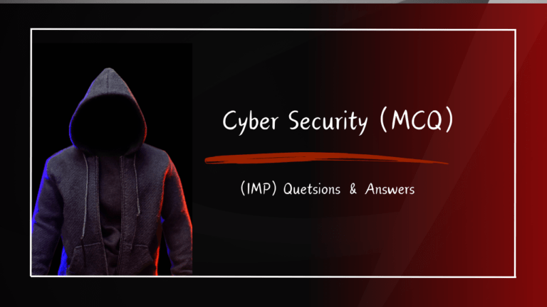 Cyber Security (MCQ)