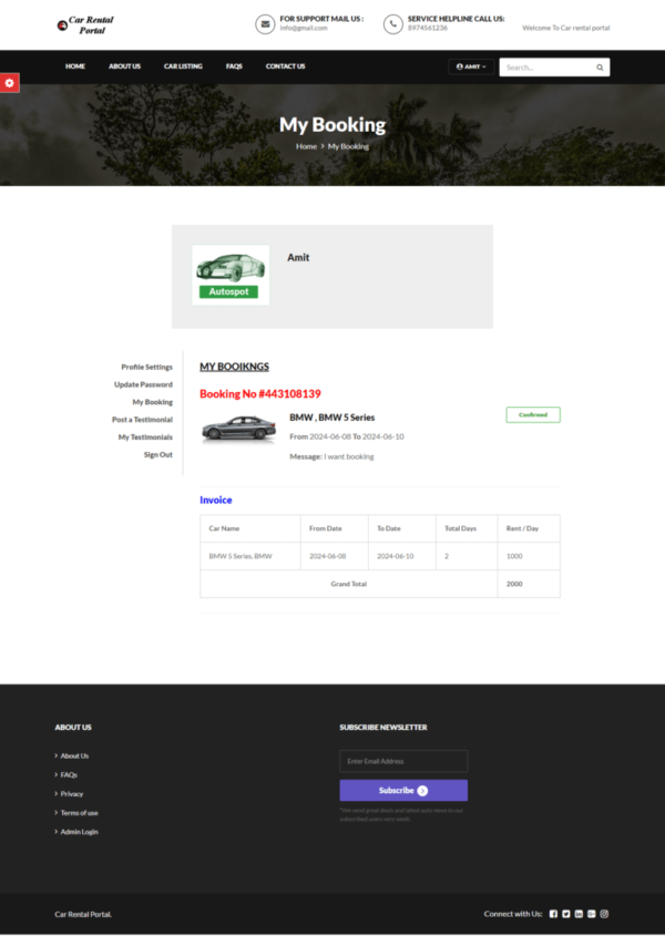 Car Rental Project