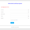 Online Birth Certificate System