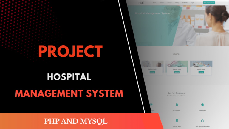 Hospital Management System Using PHP & MySQL (Project)