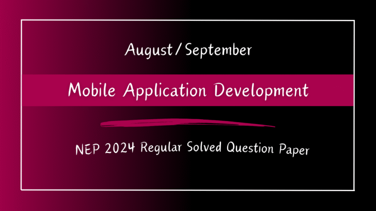 Mobile Application Development